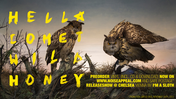 Hella Comet Band Music Wild Honey Album Artwork