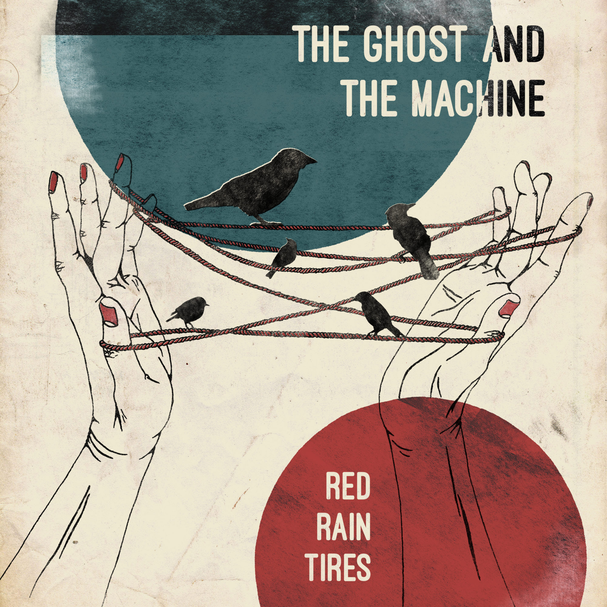 The Ghost and the Machine Band Red Rain Tires Album Artwork